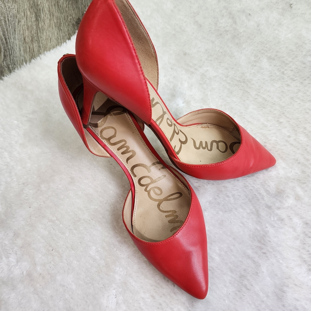 Sam Edelman Red Pointed Toe Heels